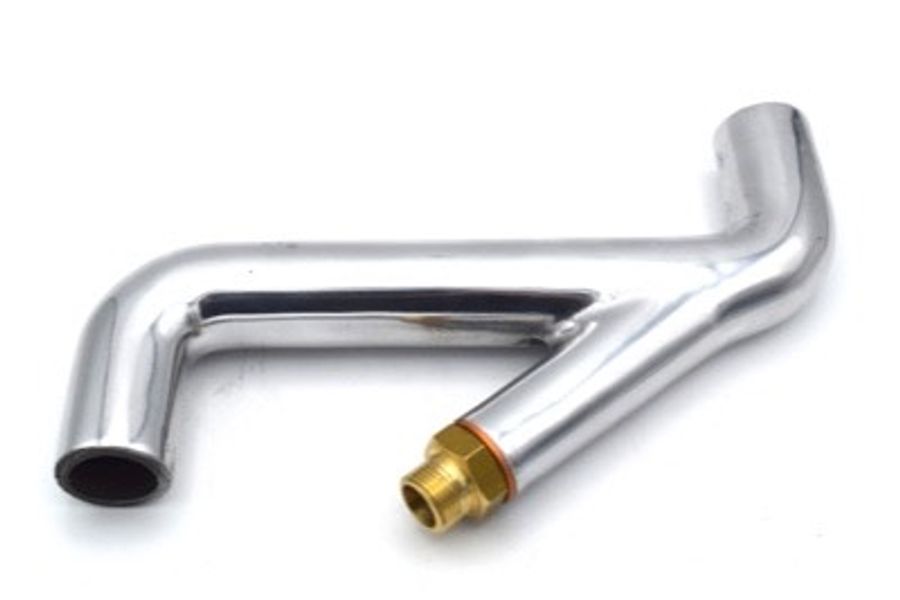 Top Water Pipe Y-Piece with Temperature Gauge Pick-Up