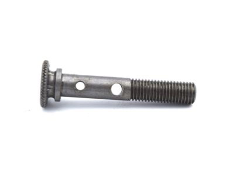 Knurled Head Steel Oil Union Bolt - 52mm Long x 9mm x 1.25 Pitch