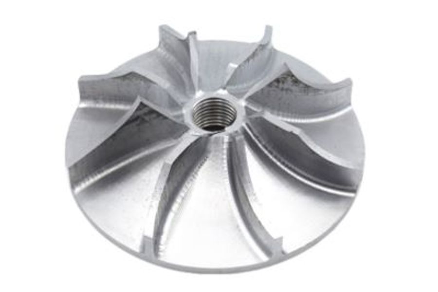 Waterpump Impeller - Machined from Solid - Medium Size - LH Spiral - LH Thread